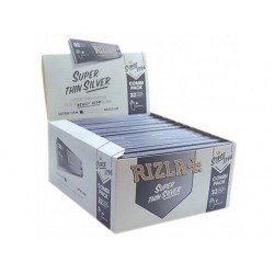 Χαρτάκια King Size Rizla Super Thin Silver Ασημί με 32 φύλλα κουτί 50 τεμαχίων